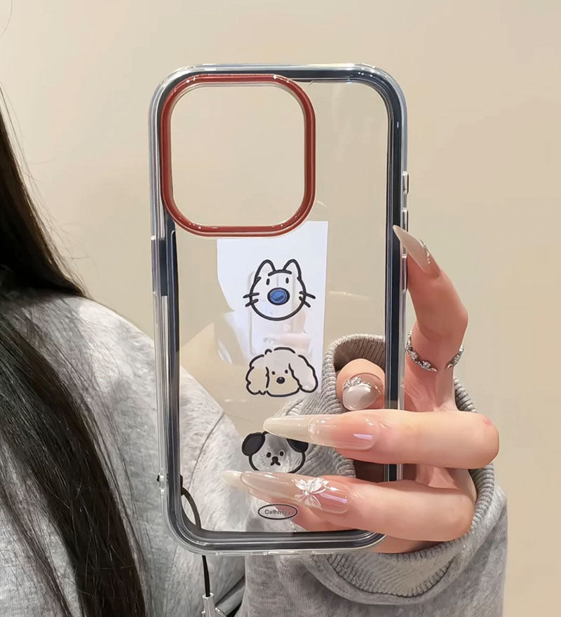Clear Line Animal Phone Case