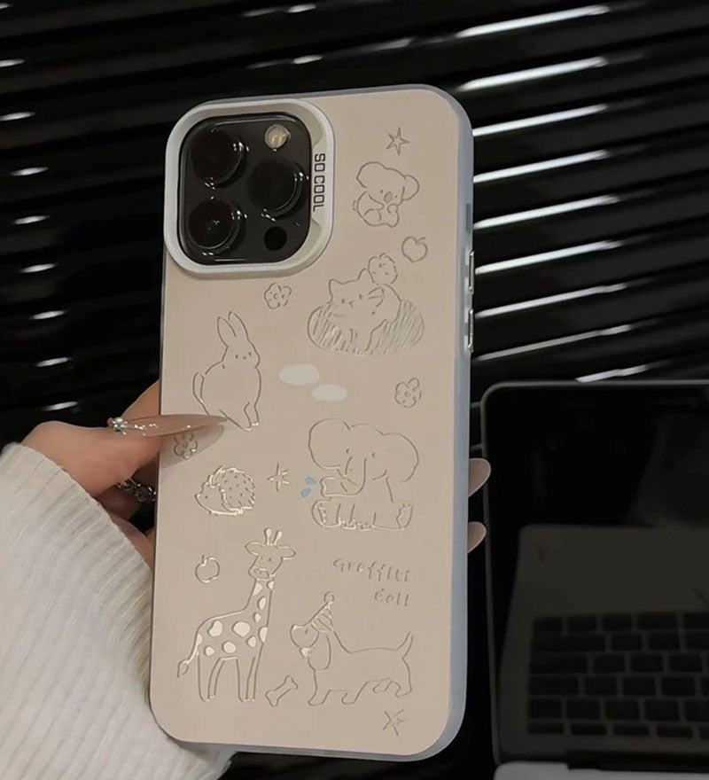 Cartoon Animal Shockproof Phone Case